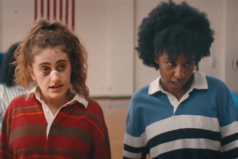 lesbian kiss fight|Ayo Edebiri, Rachel Sennott talk lesbian fight comedy 'Bottoms'.